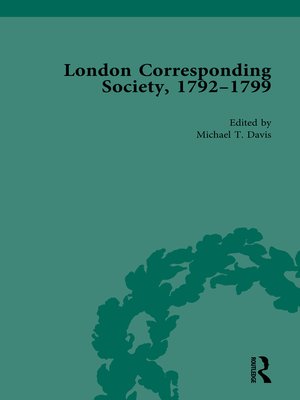 cover image of The London Corresponding Society, 1792-1799 Vol 5